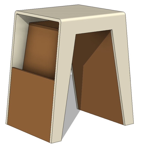 Brave Space Design Hollow End Table
