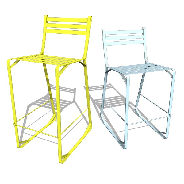 Double Butter Crane Stool