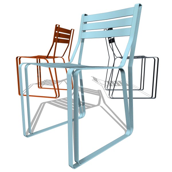 Double Butter Roadrunner Chair - Steel
