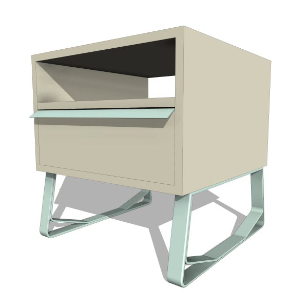 Double Butter Sheep End Table
