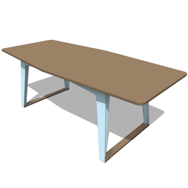 Double Butter Turtle Dining Table