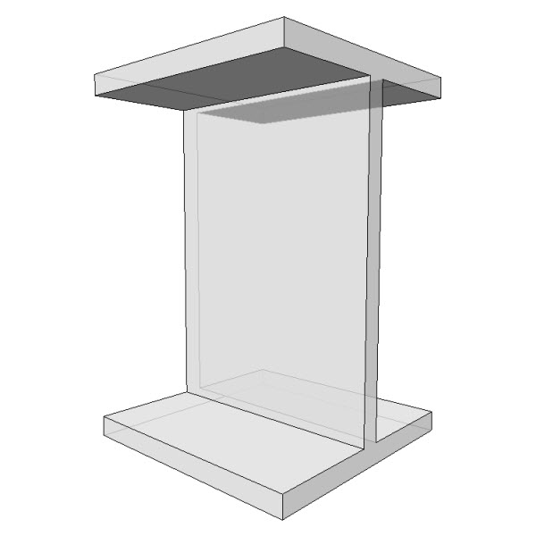 Gus Modern Acrylic I-Beam Table