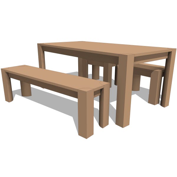 Dining Table with Bench