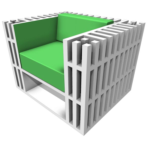Nobody & Co. Biblio Chaise & Pouf
