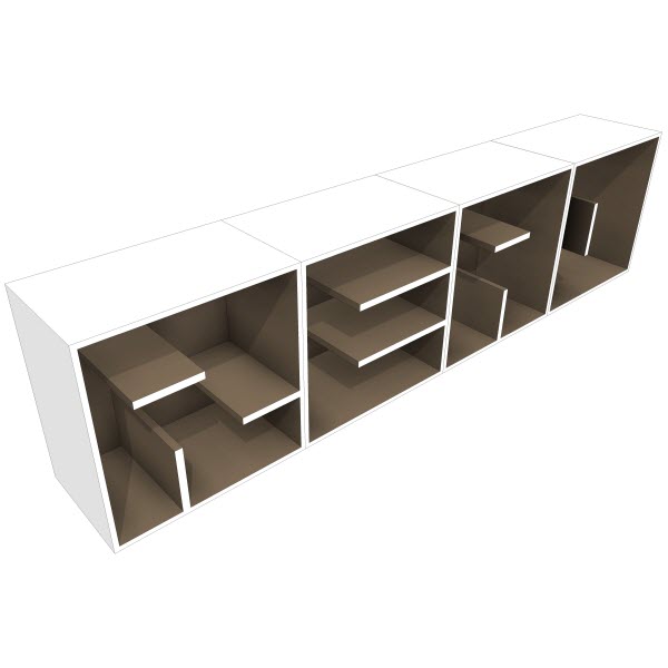 Saporiti Alphabet Book Case