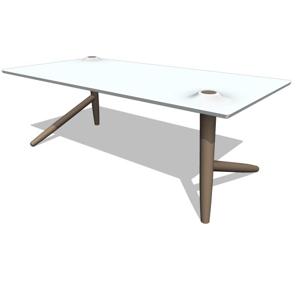 Studio Ve Two Leg Table