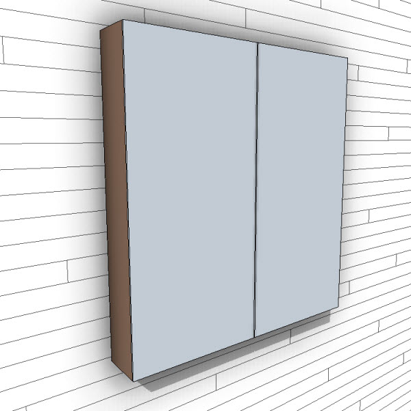 WETSTYLE M Collection Mirrors Surface Mount